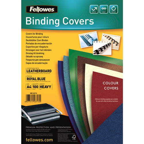 COPERTI CARTON A4 ALBASTRU INCHIS 100/TOP FELLOWES COPERTI CARTON A4 ALBASTRU INCHIS 100/TOP FELLOWES